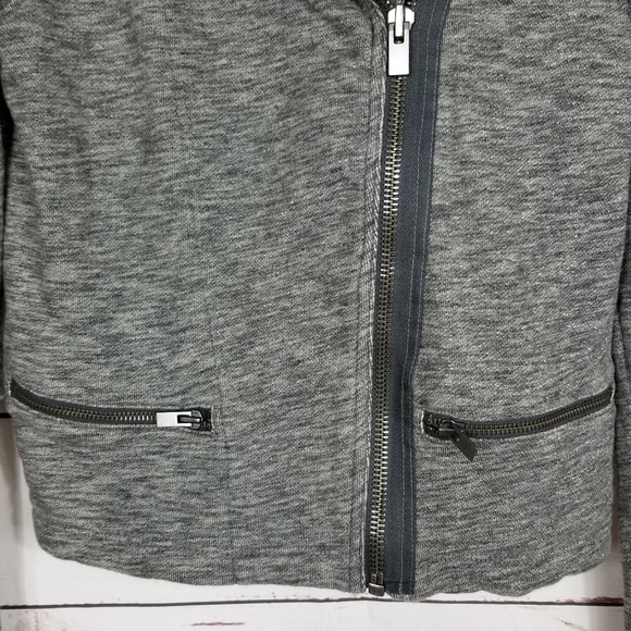 GAP | Gray Knit Moto Jacket - Picture 3 of 6